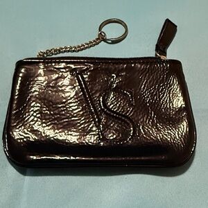 Victoria's Secret Shiny Black Pouch